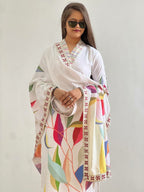 Prazu Fashion Off White Muslin Cotton Printed Salwar Suit | Grocsy