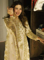 Prazu Fashion Off White Georgette Embroidered Palazzo Suit | Grocsy