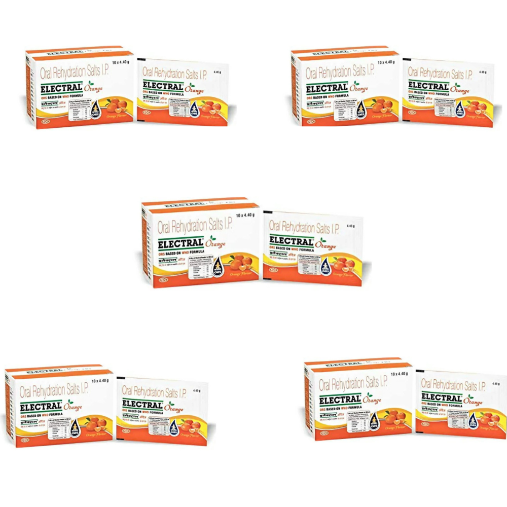 Electral FDC ORS Sachets Orange Flavour | Grocsy
