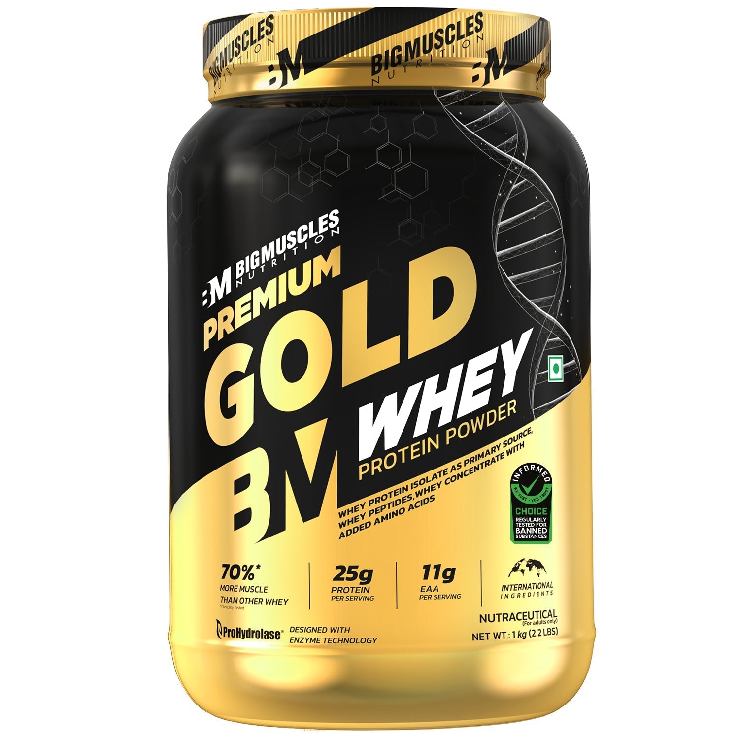 Big Muscles Nutrition Premium Gold Whey Protein | Grocsy
