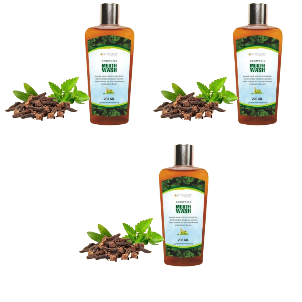 Bio Resurge Life Antibacterial Ayurvedic Mouthwash | Grocsy