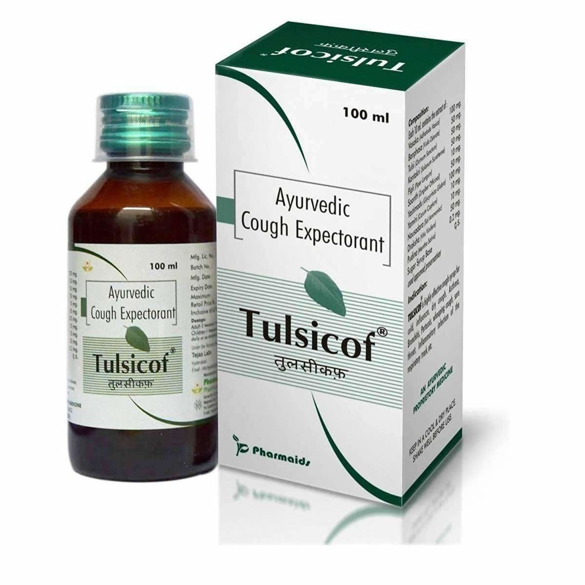 Tulsicof Ayurvedic Cough Syrup- 100 ml | Grocsy