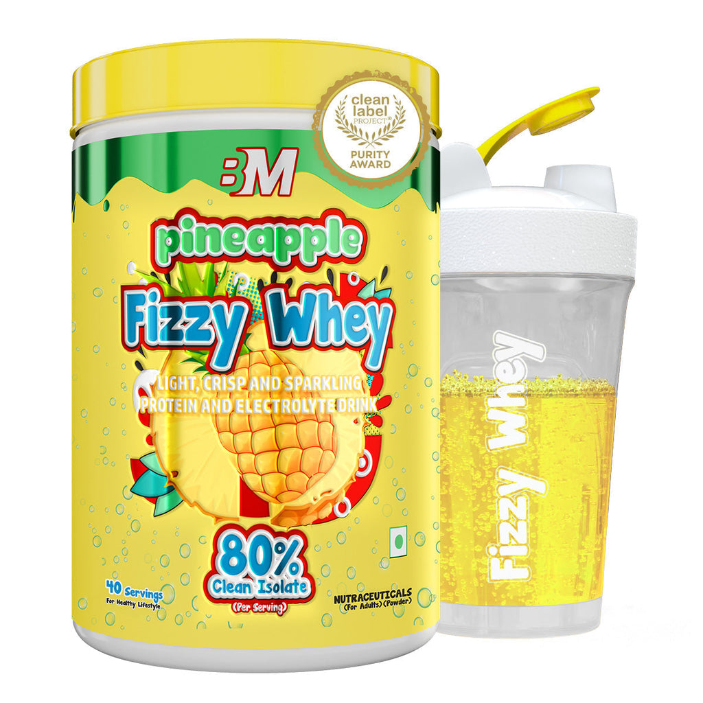 Big Muscles Nutrition Fizzy Whey & Shaker Combo | Grocsy