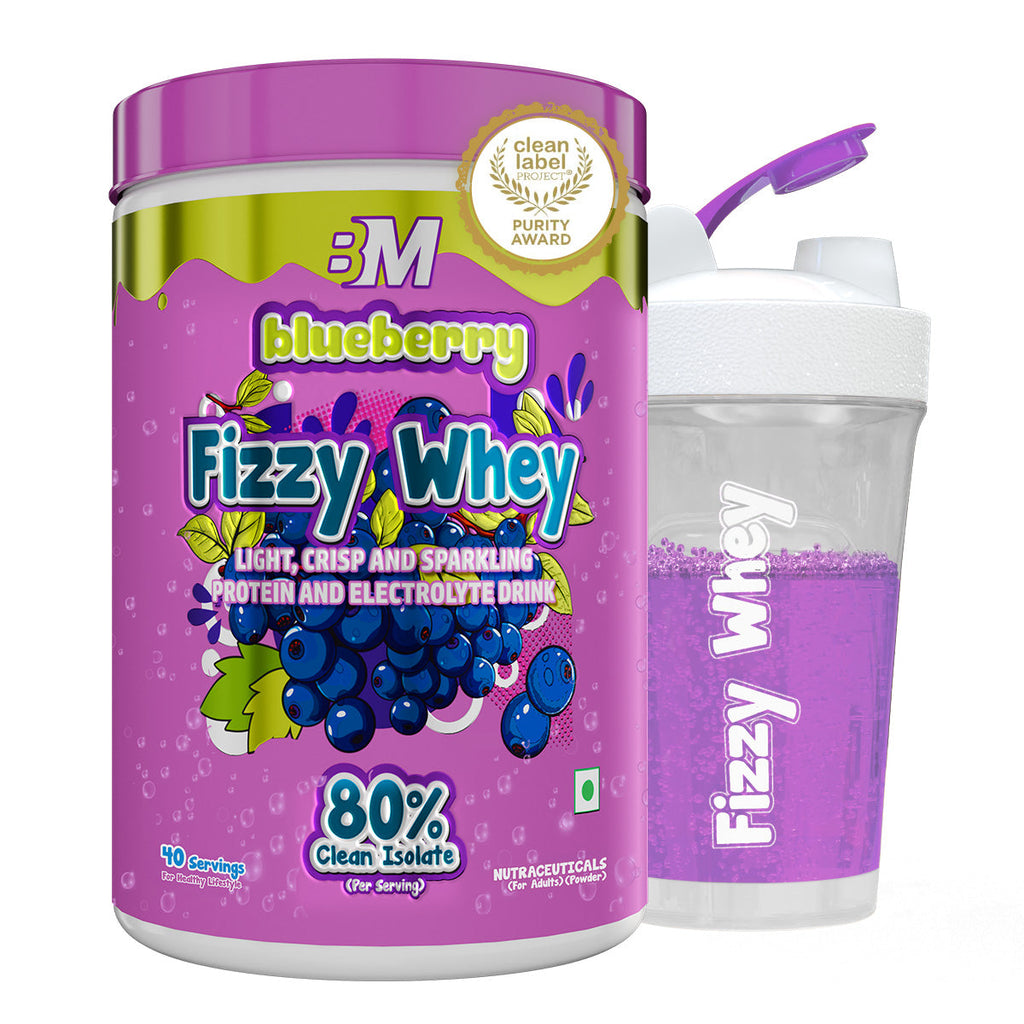 Big Muscles Nutrition Fizzy Whey & Shaker Combo | Grocsy