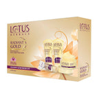 Lotus Herbals Radiant Gold Cellular Glow Facial Kit For All Skin Types | Grocsy
