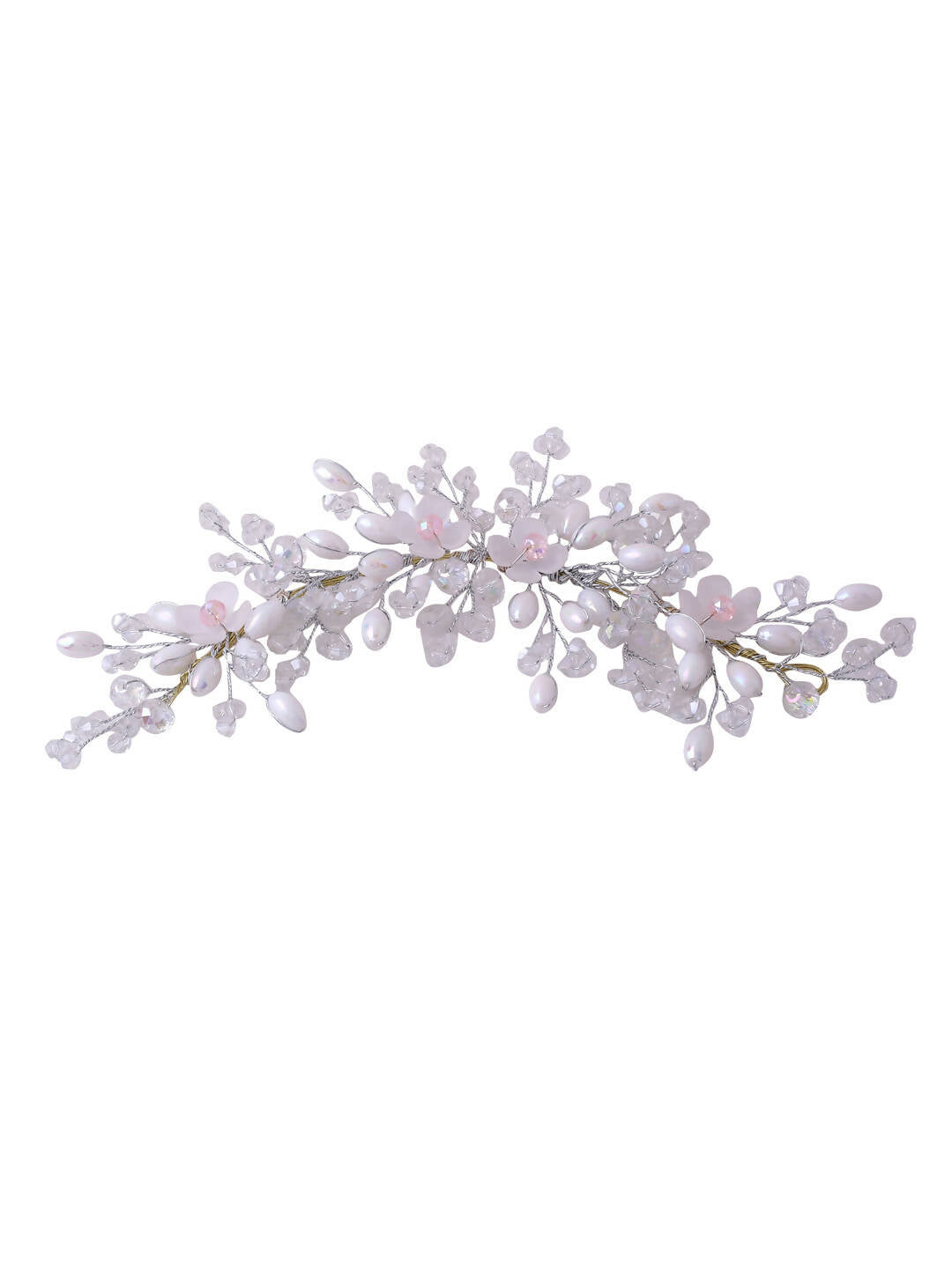 NVR Women's Embellished Beaded Hair Accessory Set | Grocsy