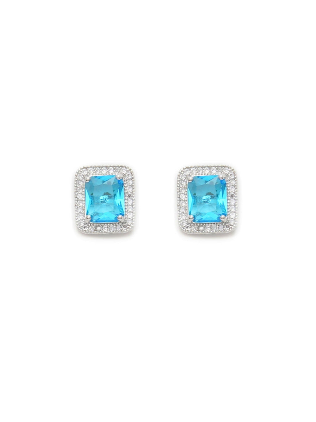 stone stud (sky blue) - Ruby Raang | Grocsy