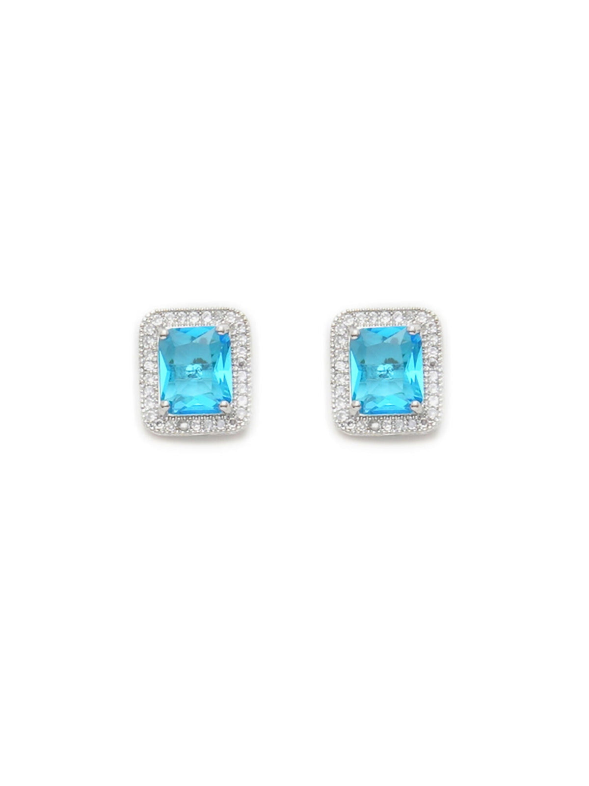 stone stud (sky blue) - Ruby Raang | Grocsy