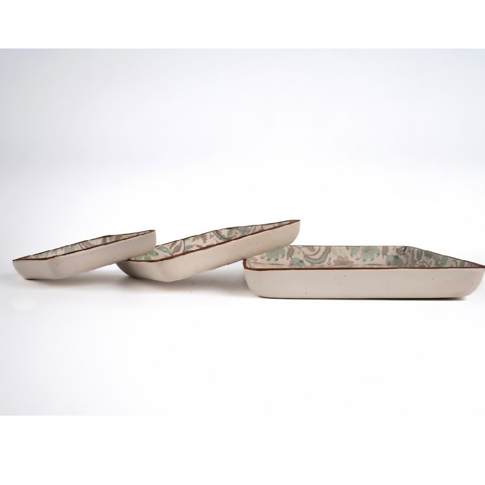 Simply Soho Mughal Mist Platter Set of 3 | Grocsy
