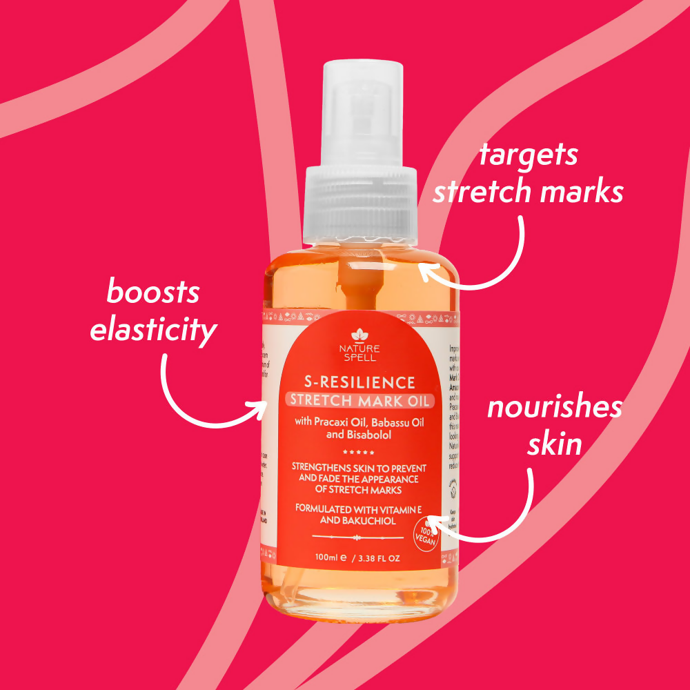 Nature Spell S-Resilience Stretch Marks Oil | Grocsy