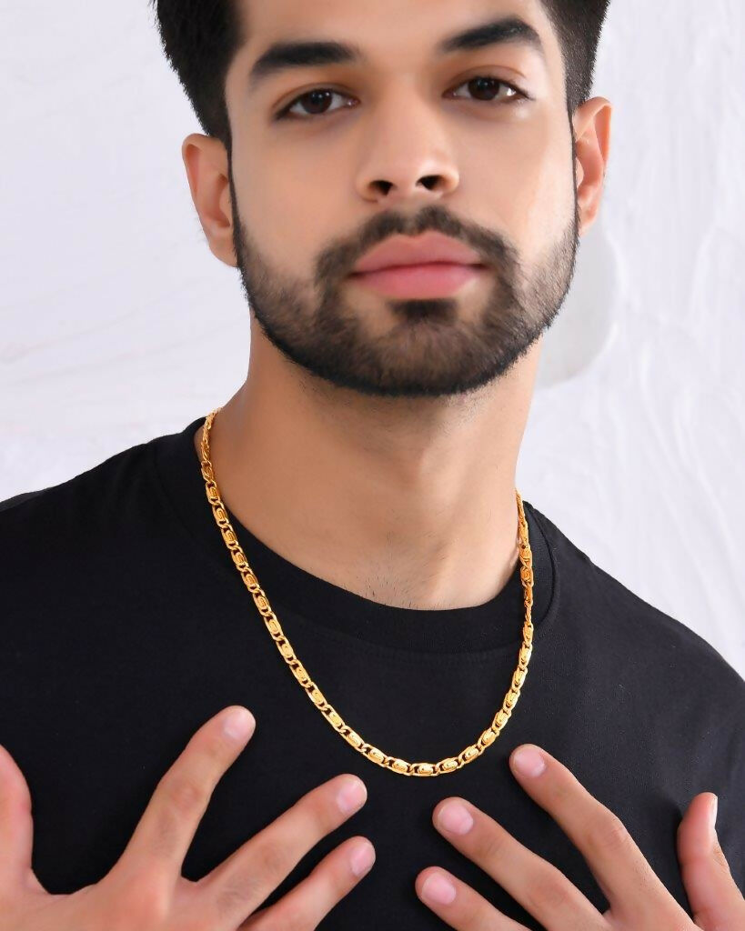 VOJ Gold-Polished Statement Chain | Grocsy