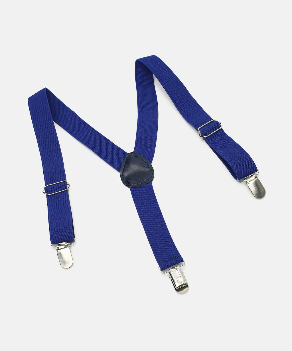 Manet Boys Solid Suspenders - Dark Blue | Grocsy