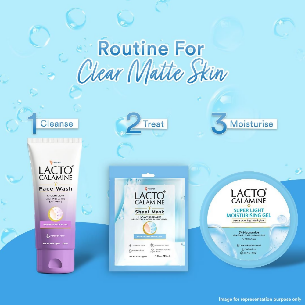 Lacto Calamine Hyaluronic Acid Face Serum Sheet Mask | Grocsy