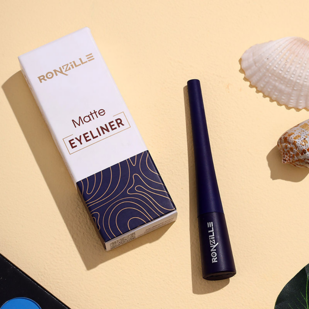 Ronzille Smudgeproof And Waterproof Liquid Matte Eyeliner - Blue | Grocsy