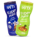 Happa Organic Multigrain Vanilla Blueberry & Carrot Beetroot Melts Super Puffs Combo(8 Months+) | Grocsy