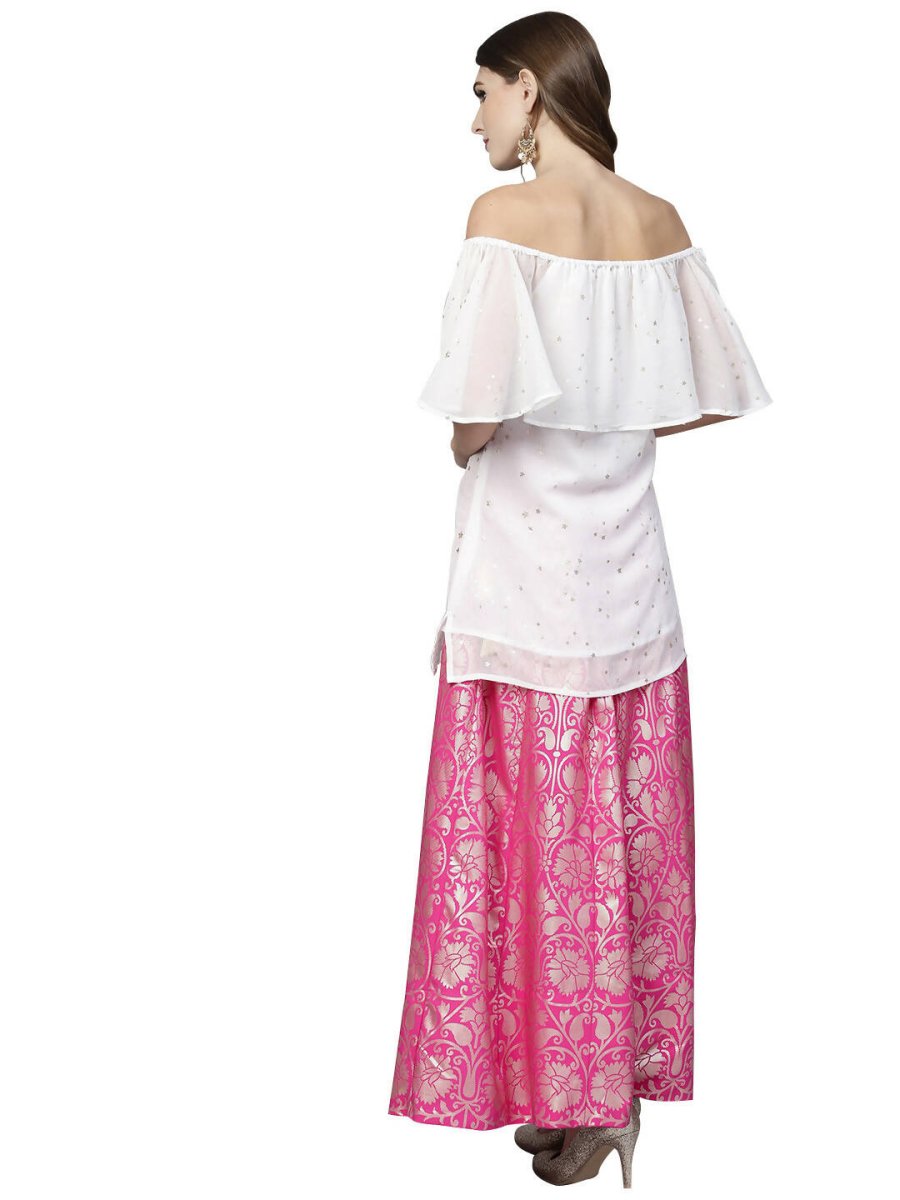 Ahalyaa Women's Traditional Wea Co-ods - White | Grocsy