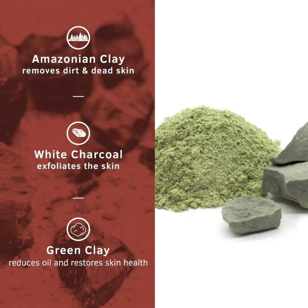 Ustraa White Charcoal & Amazonian Clay De-Tan Face Mask | Grocsy