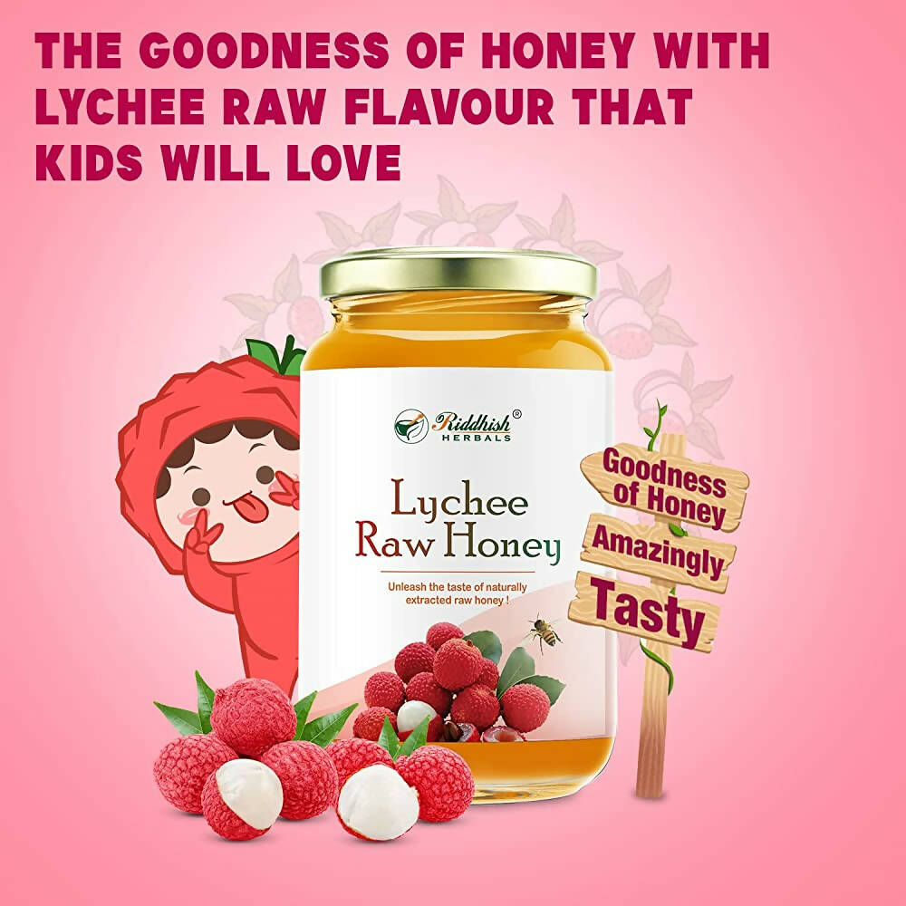 Riddhish Herbals Organic Pure Lychee Raw Honey | Grocsy