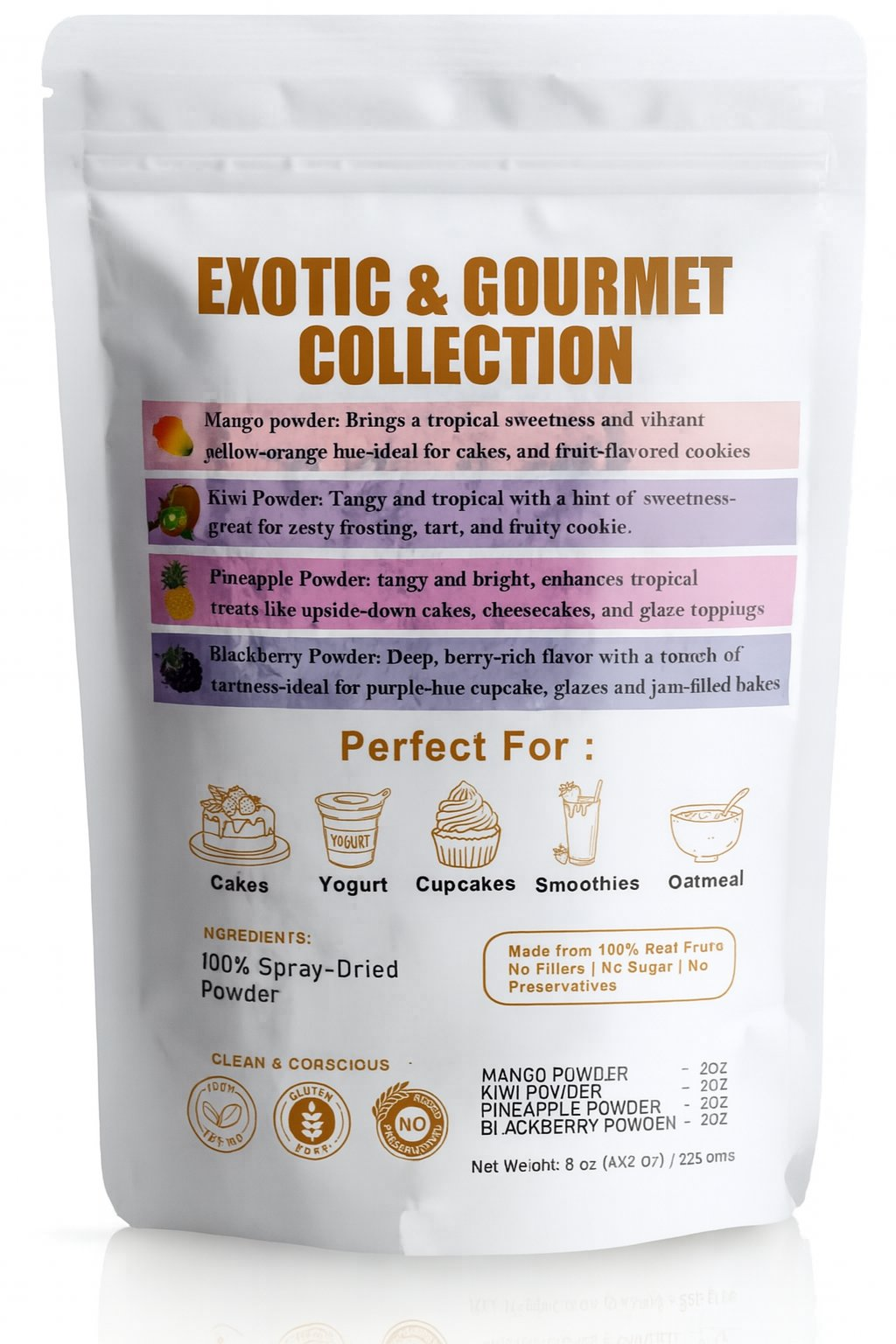 Confect Exotic & Gourmet Collection | Fruit Powder Combo | Grocsy