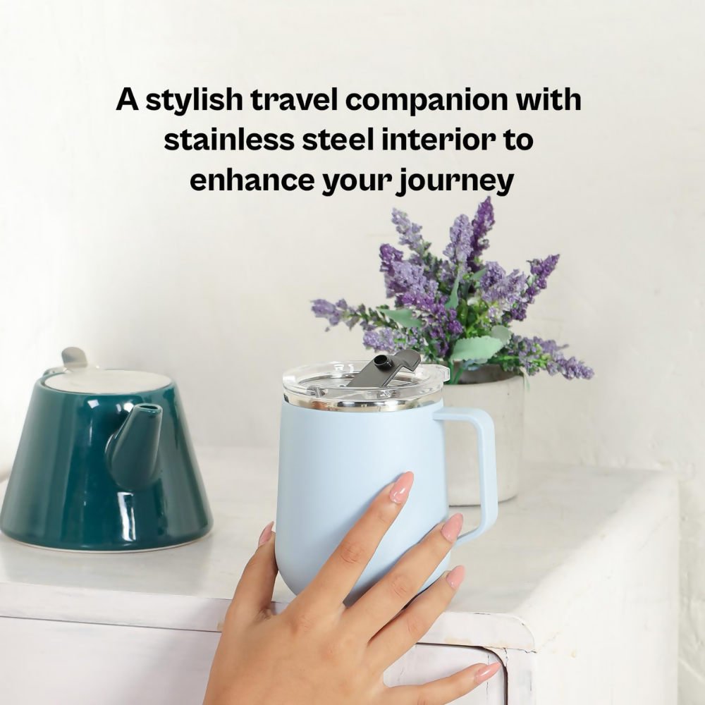 Udyan Tea Stainless Steel Insulated Mug - Frost Blue | Grocsy