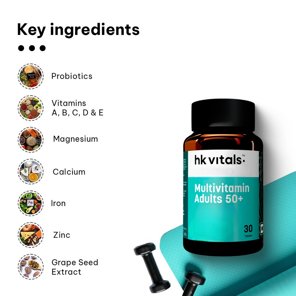 HK Vitals Multivitamin Adults 50+ Tablets | Grocsy
