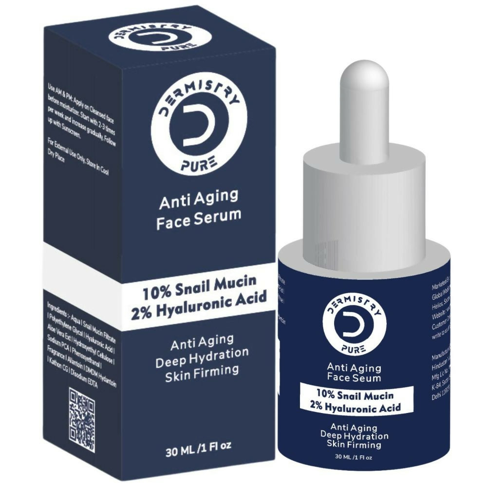 Dermistry Pure 10% Snail Mucin 96 Peptide Anti-Ageing Moisturizer Skin Firming Tightening Face Serum | Grocsy