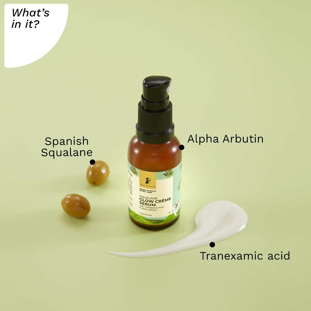 Pilgrim Spanish 4% Niacinamide & 1% Alpha arbutin Glow Crème Face Serum For Glowing Skin | Grocsy