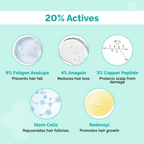 The Derma Co 20% Actives Peptide Stem Cell Hair Growth Serum | Grocsy