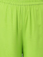 Joban Fashion Green Rayon and Embroidered Work Straight Kurta Bottom Set | Grocsy