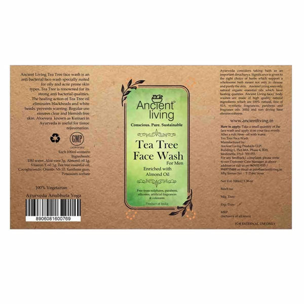 Ancient Living Tea Tree Face Wash | Grocsy