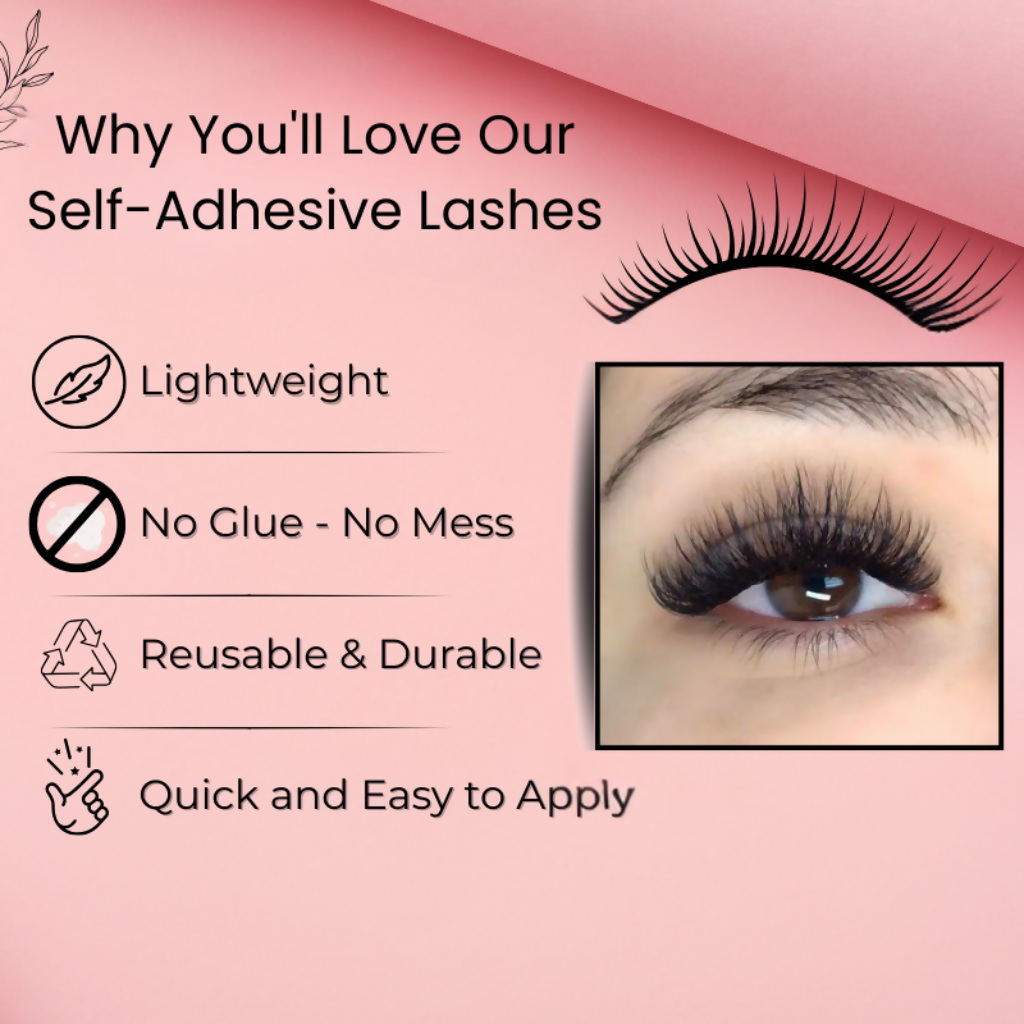 BOBI Self Adhesive Eyelashes SA02 Doll Eye – Soft Center Volume | Grocsy