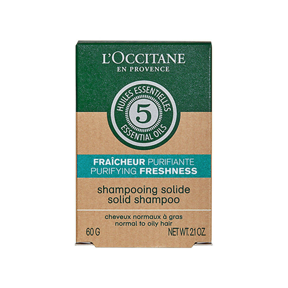 L'Occitane Purifying Refreshing Solid Shampoo | Grocsy
