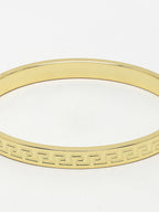 NVR Men's Set of 2 Gold & Black Rhodium-Plated Stainless Steel Kada Bracelet