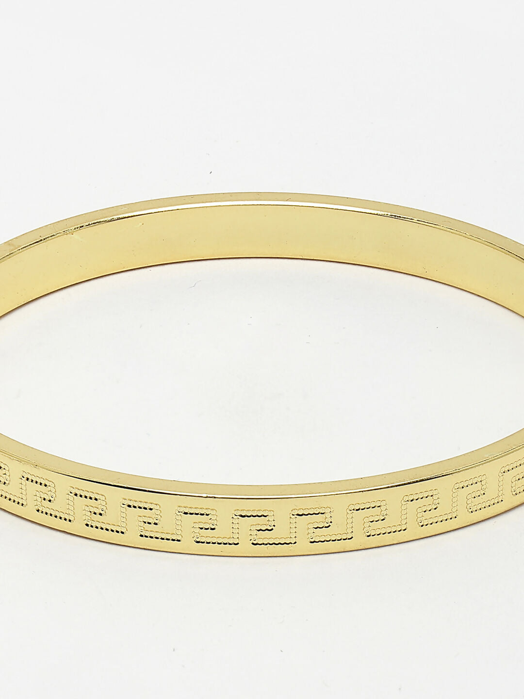 NVR Men's Set of 2 Gold & Black Rhodium-Plated Stainless Steel Kada Bracelet