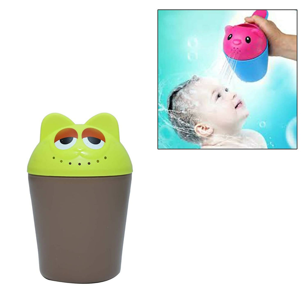 Safe-O-Kid Hair washing Mug cum Rinse mug for kids- Brown & Green | Grocsy