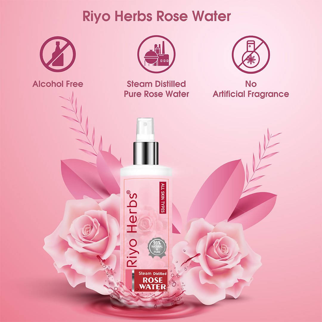 Riyo Herbs Steam Distilled Rose Water | Grocsy