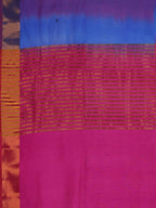 Kalamandir Ikkat Print Multi Uppada Saree With Pink Blouse | Grocsy