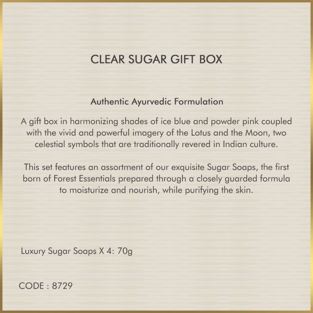 Forest Essentials Clear Sugar Gift Box | Grocsy