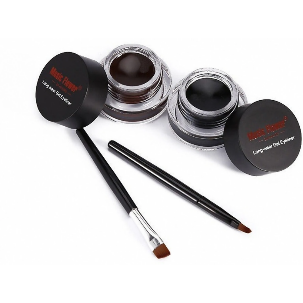 Music Flower Black Brown Smudge Proof Gel Eyeliner | Grocsy