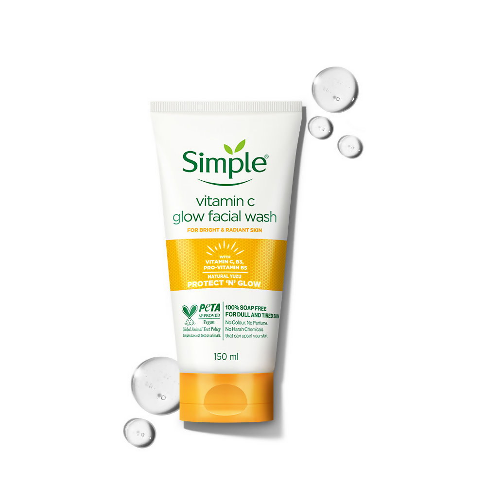 Simple Protect N Glow Vitamin C Glow Facial Wash | Grocsy