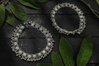 Mominos Fashion Kamal Johar Oxidised Silver Anklets For Bridal Wear | Grocsy