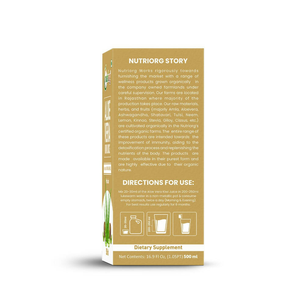 Nutriorg Aloevera Kiwi Juice | Grocsy