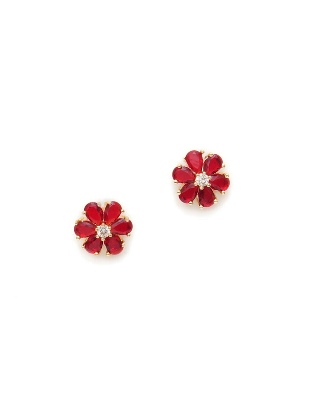 stone stud (Red) - Ruby Raang | Grocsy