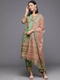 Ahalyaa Women's Traditional wear Kurta Set - Green | Grocsy