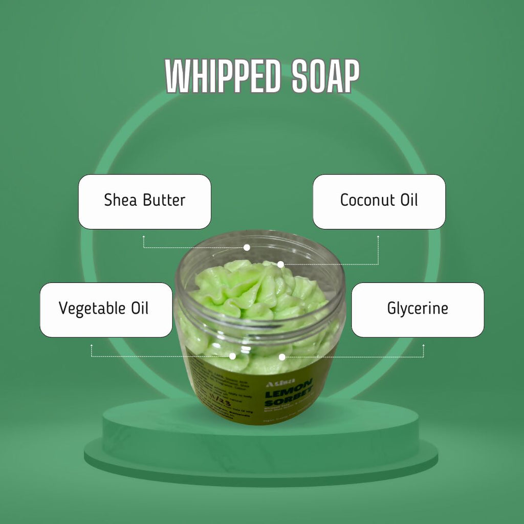 Atisa Lemon Sorbet Whipped Soap | Grocsy