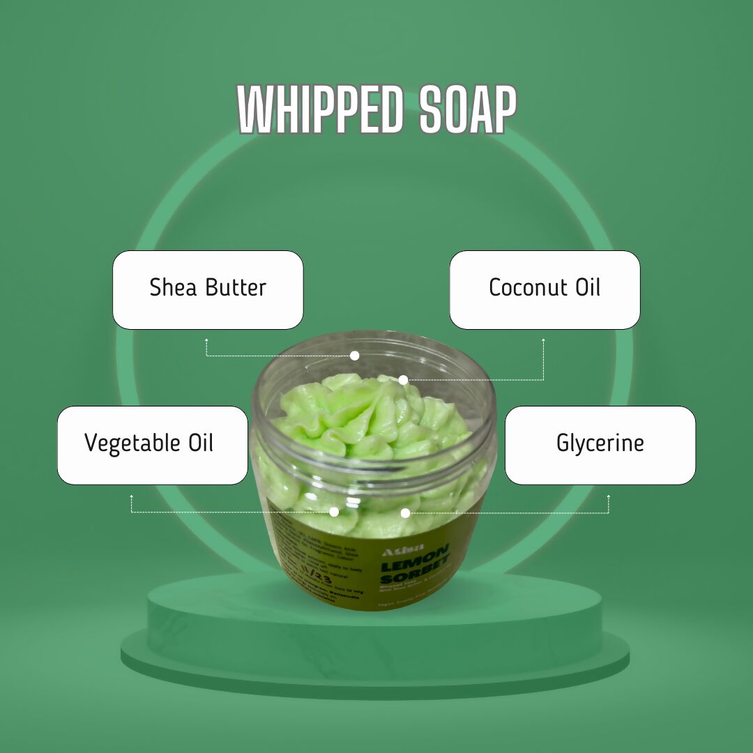 Atisa Lemon Sorbet Whipped Soap | Grocsy
