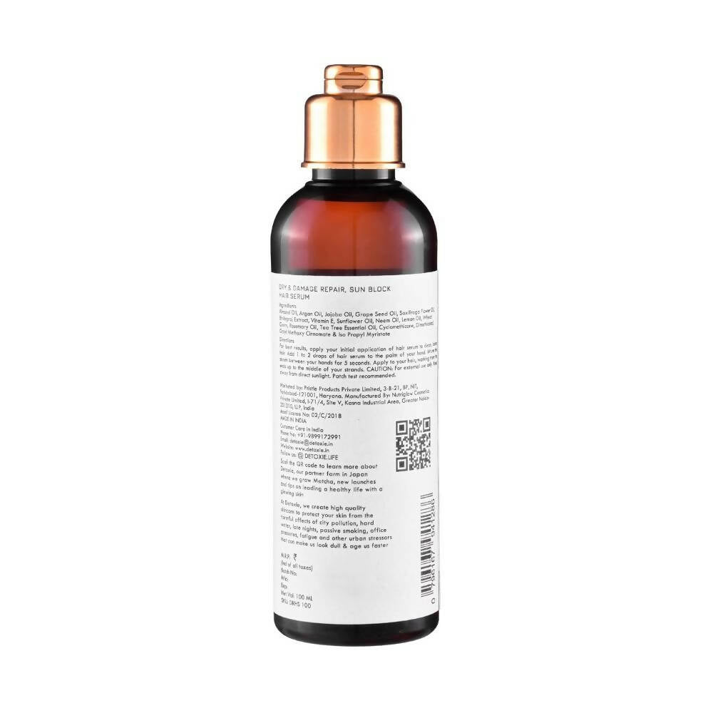 Detoxie Dry & Damage Repair Sun Block Hair Serum | Grocsy