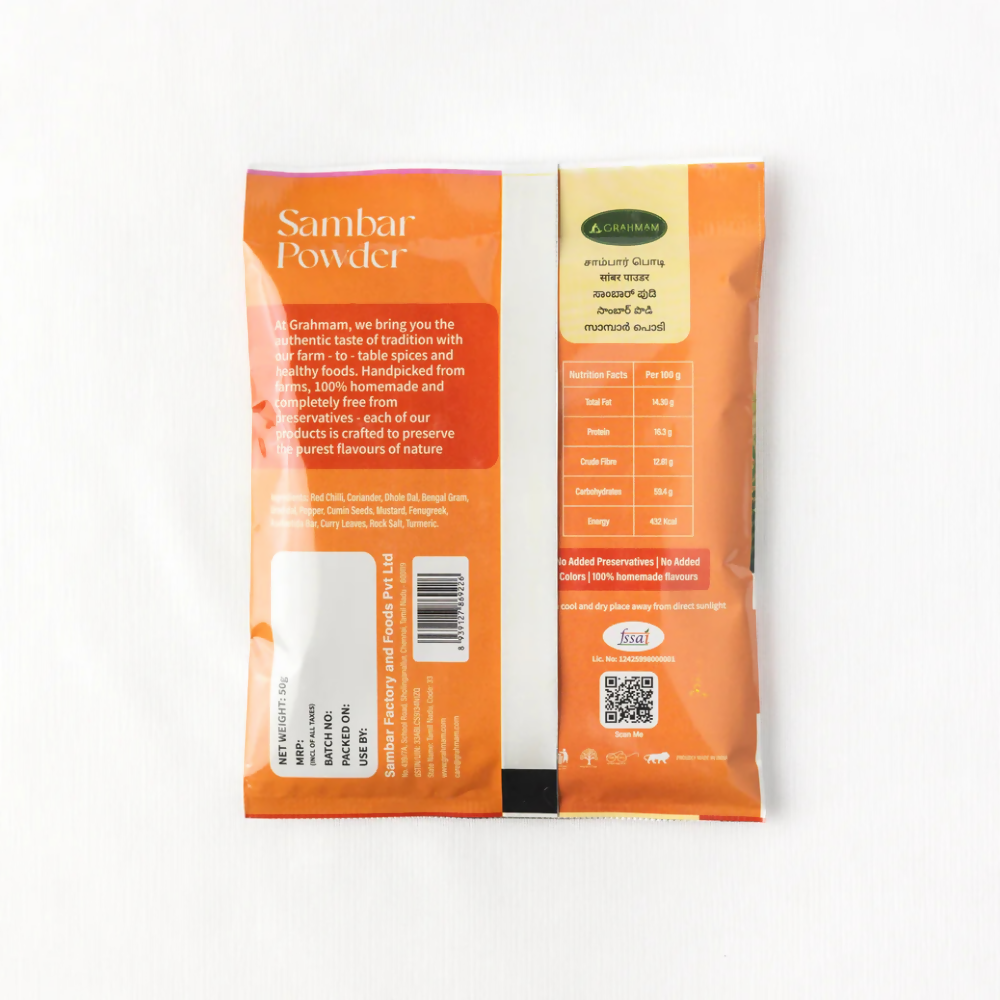 Grahmam Sambar Powder | Grocsy