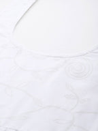 Ahalyaa Women's Traditional wear Kurta Set - White | Grocsy