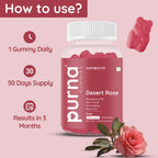 Purna Rosemary Oil Gummies - Rose | Grocsy